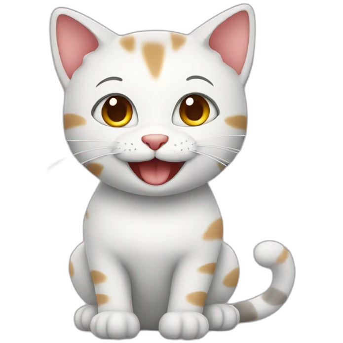 Smiling cat with heart  emoji