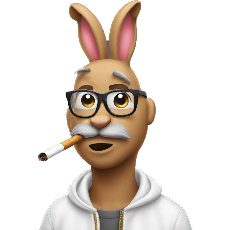 Bad bunny smoking  emoji