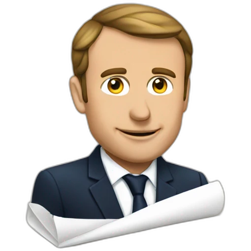 Macron en slip emoji