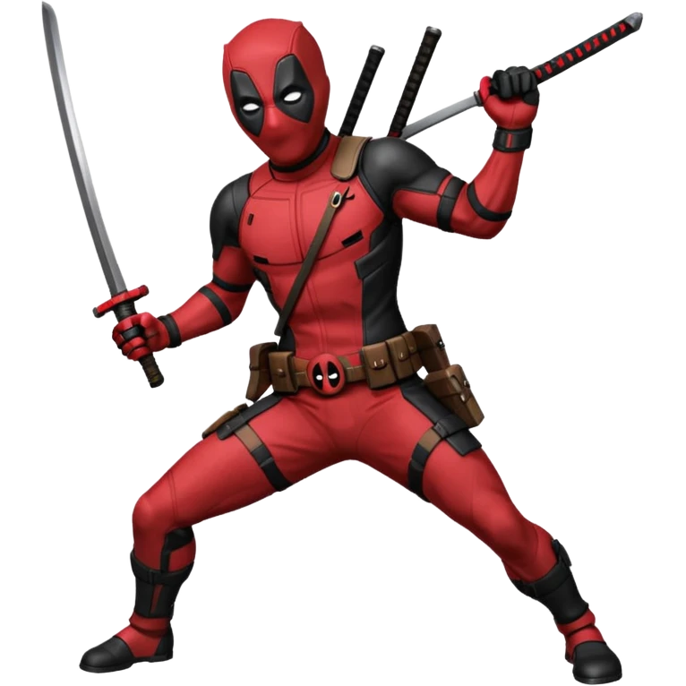 Deadpool with katana emoji