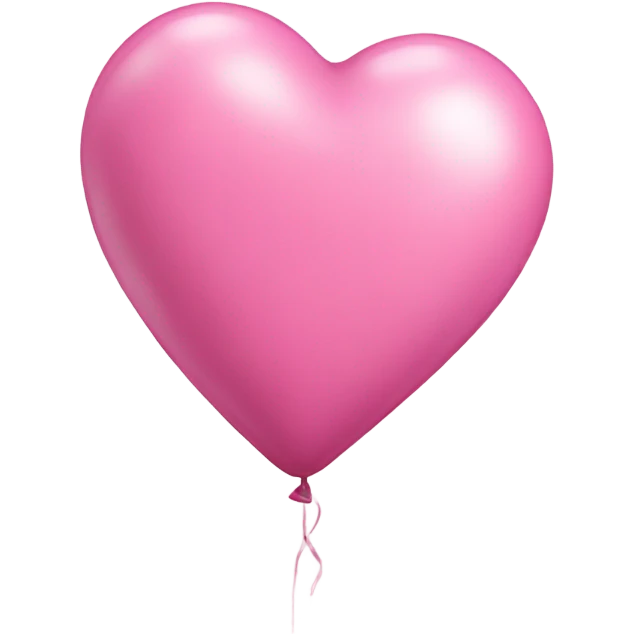 Pink and white heart balloon emoji