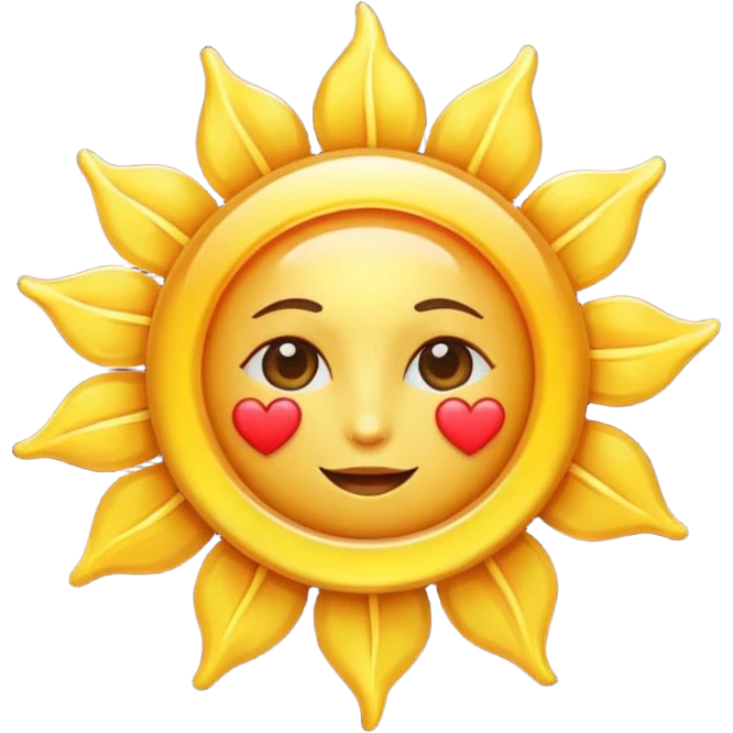sun with heart emoji