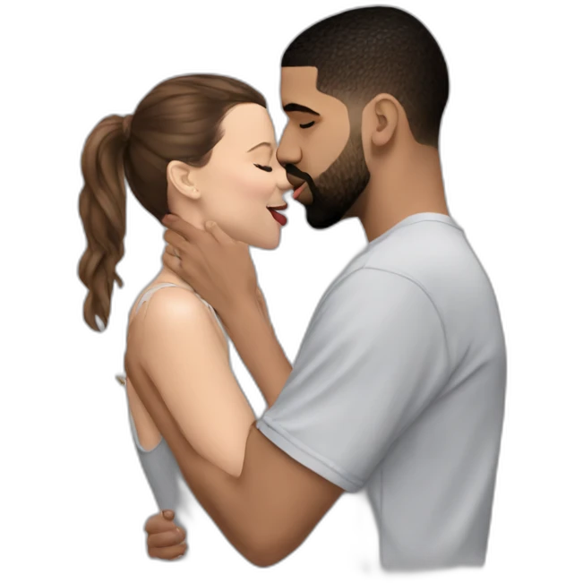 drake kissing Millie Bobby Brown emoji