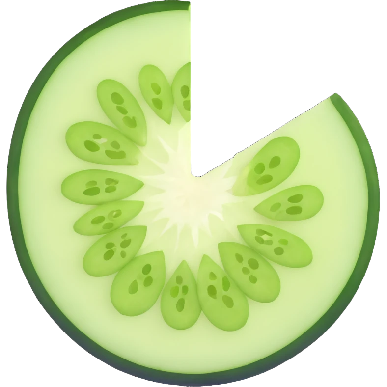 circular slice of cucumber emoji