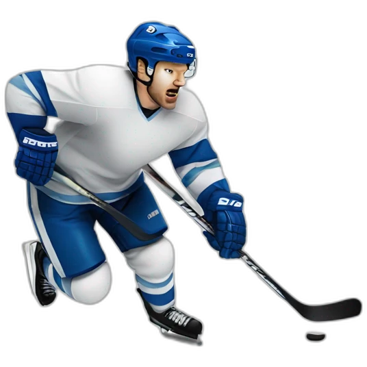 angry hockey player emoji