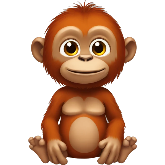 Orangutan Baby full body emoji