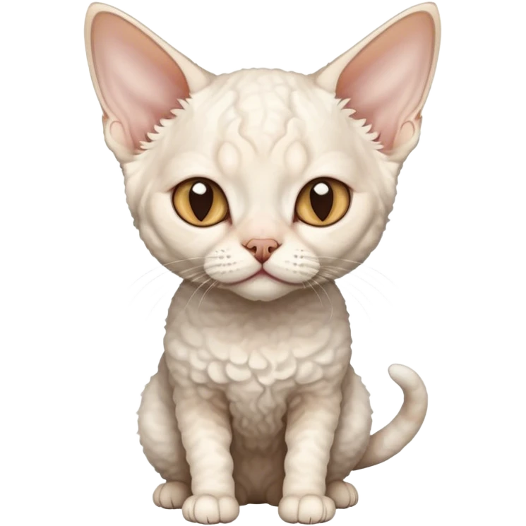 white devon rex cat emoji
