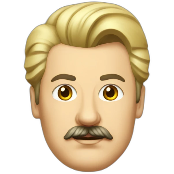 Iosif Stalin with blond hair emoji