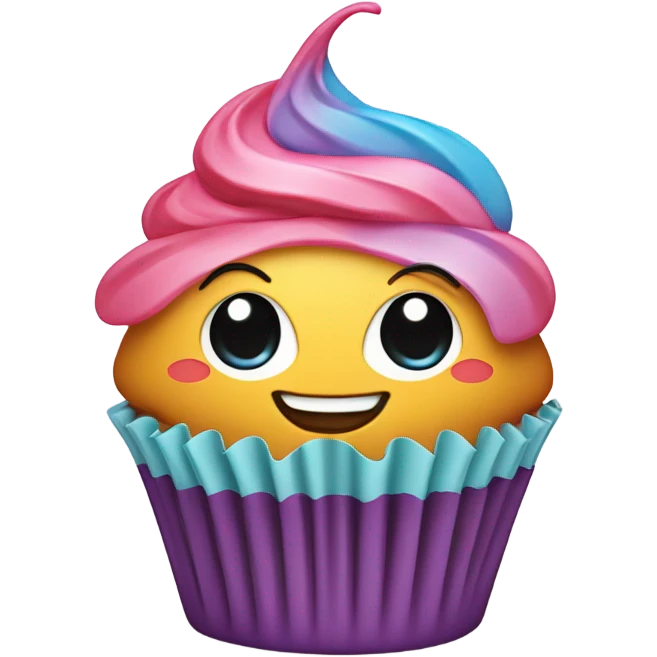 cupcake man emoji