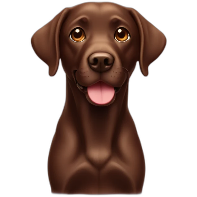 labrador chocolate emoji