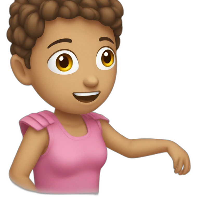 una persona diciendo no lo puedo creer emoji
