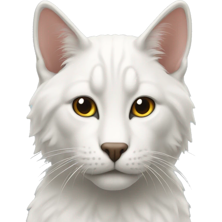 Кот бело рыжий весло ух emoji