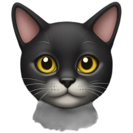 Gato negro emoji