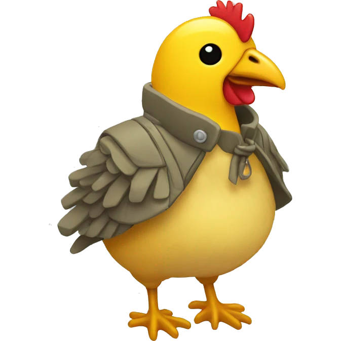 Pollito con chaqueta emoji