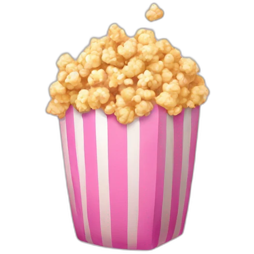 pink popcorn bag emoji