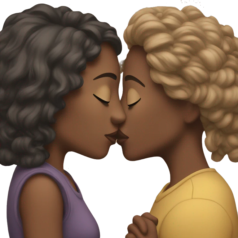 two women kissing emoji