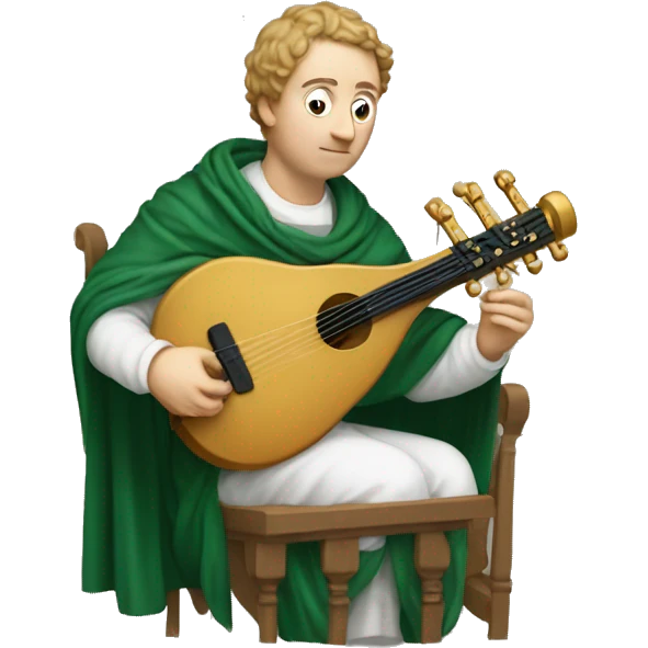 Petrarch playing the lyre emoji