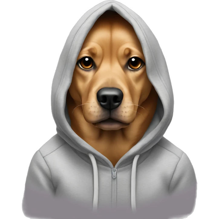 Dog with hoodie  emoji
