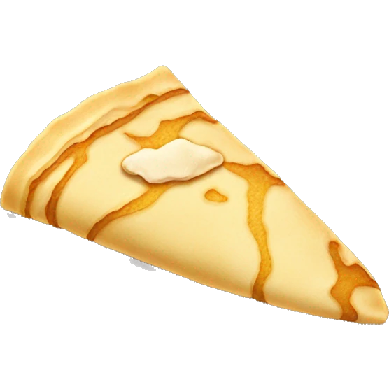 Crêpe with sugar on to emoji