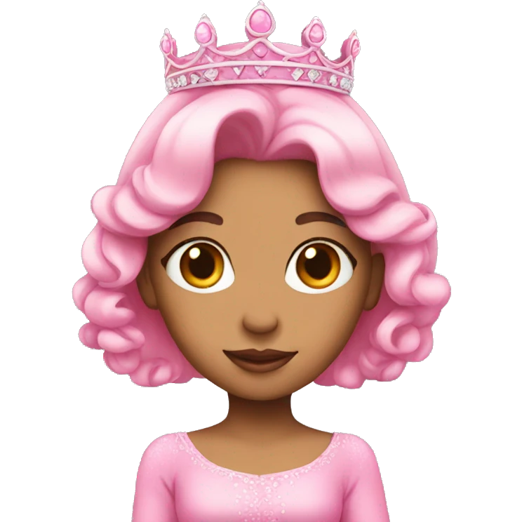 Princess in pink emoji