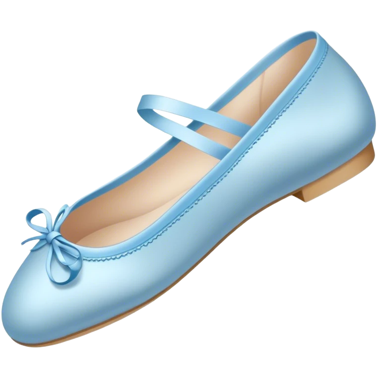 soft blue ballerina shoes  emoji
