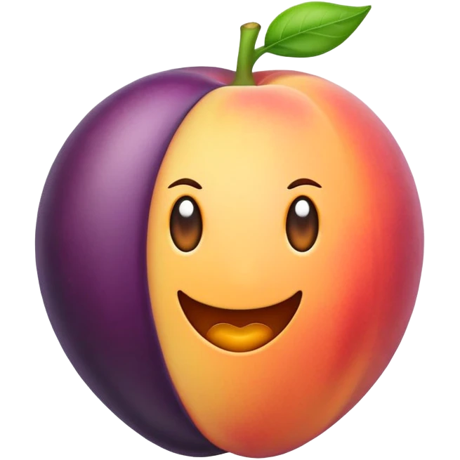 Peach and eggplant emoji colliding emoji