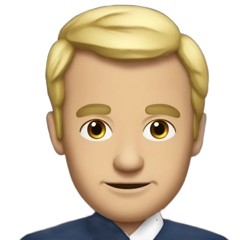 Flag with macron’s face emoji
