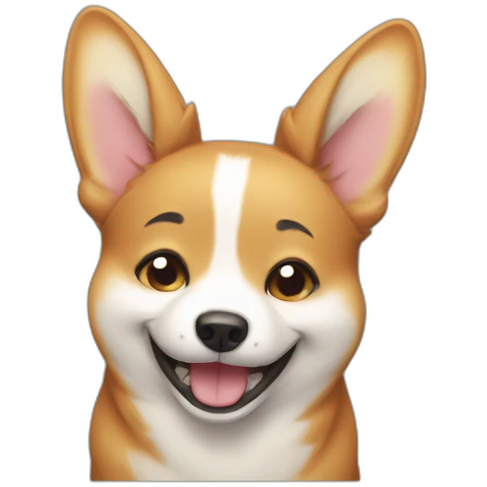 corgy cry laughing emoji