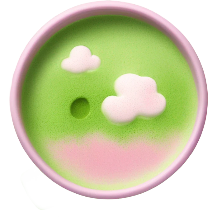 pink cup matcha latte emoji