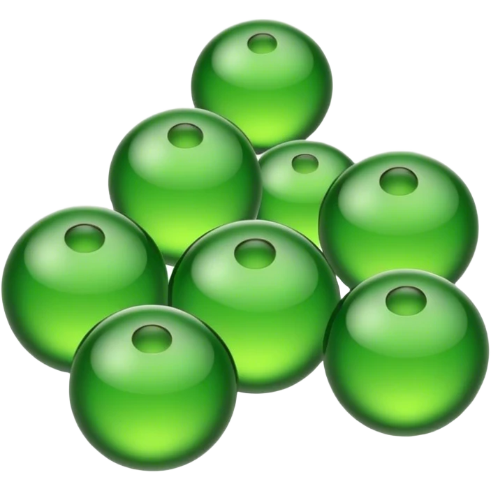 green beads emoji