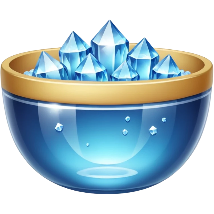 a bowl of crystal emoji