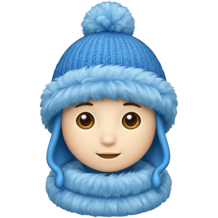 blue fluffy hat(just hat) emoji
