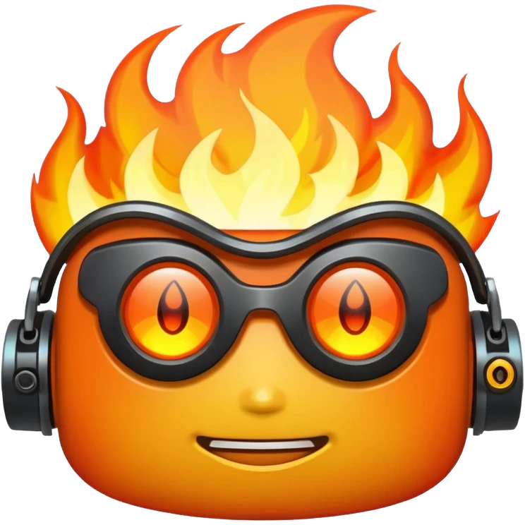 cyberpunk fire emoji