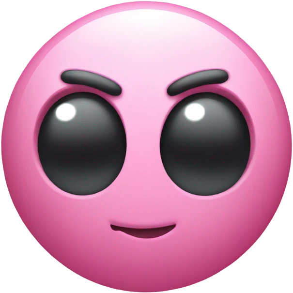Kirby shaped ball emoji