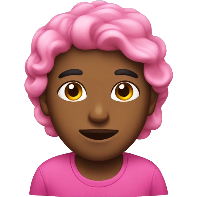 Erizo con un lazo rosa emoji
