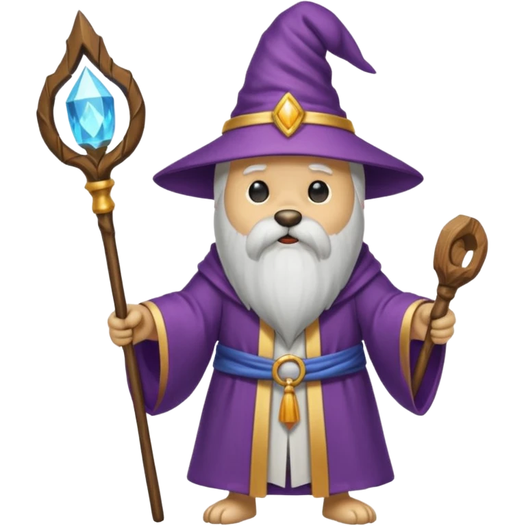 Dog wizard emoji