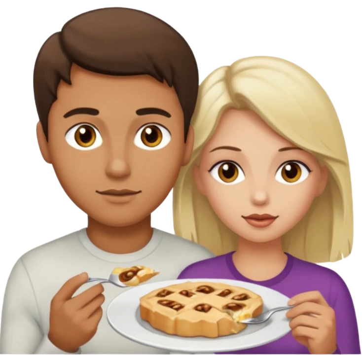 Light brown brunette man eating pussy of white blonde woman hazel eyes  emoji