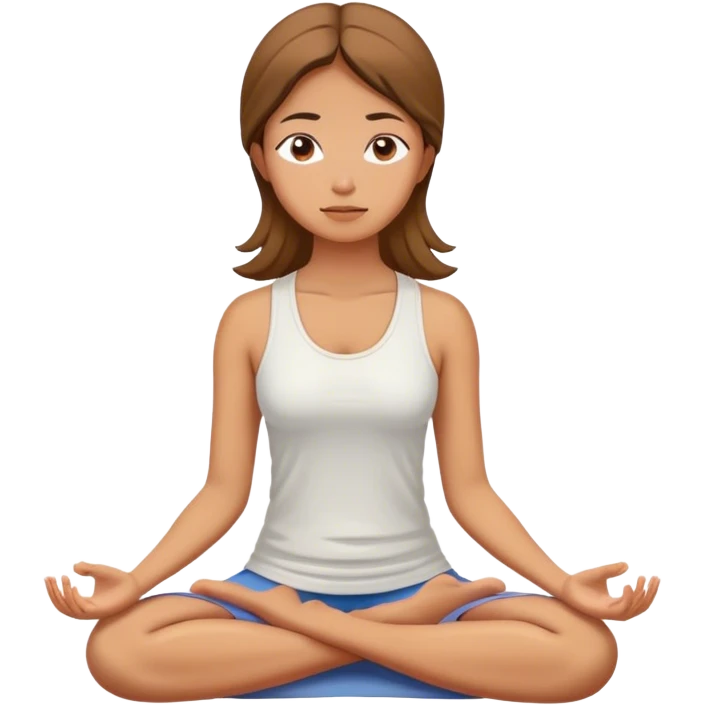 Chica meditando  emoji