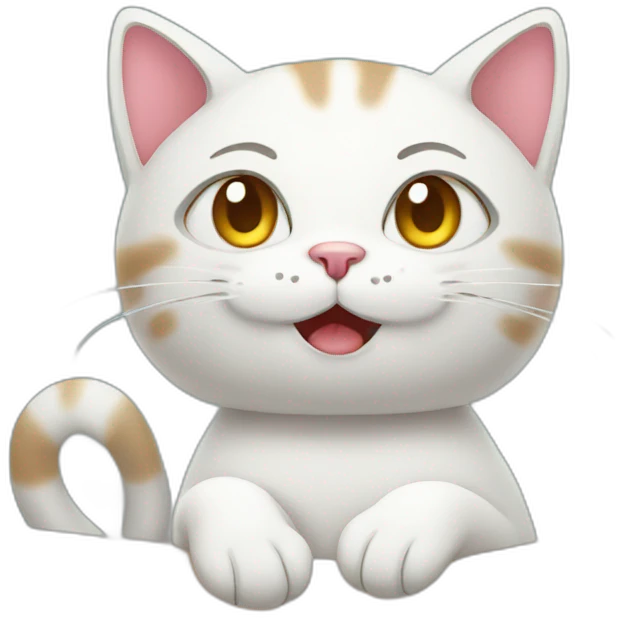 cat in a massage emoji