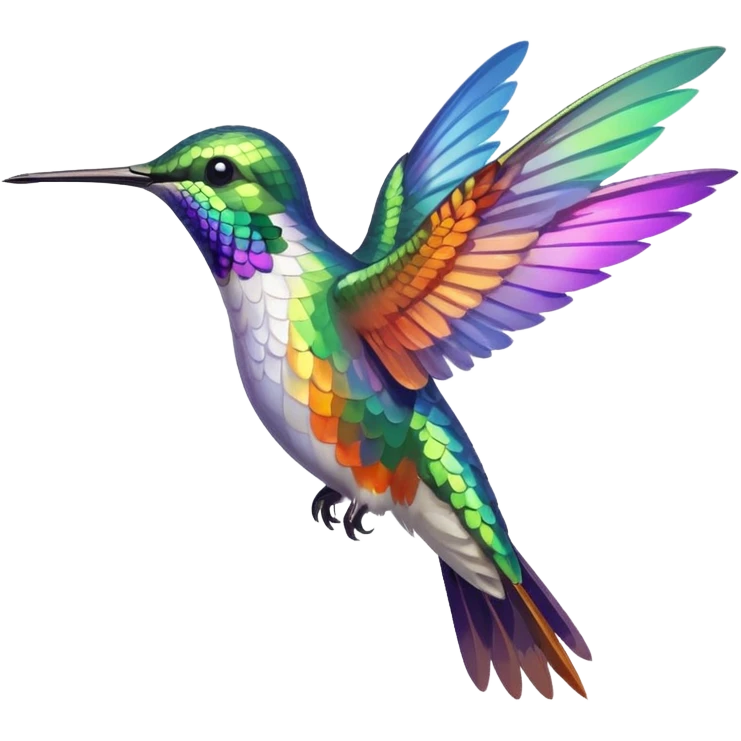 Hummingbird eating emoji