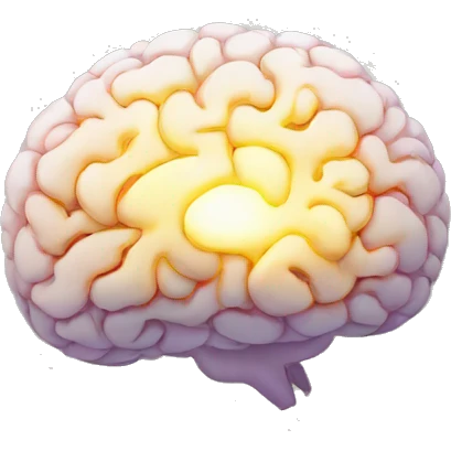 illuminated brain emoji