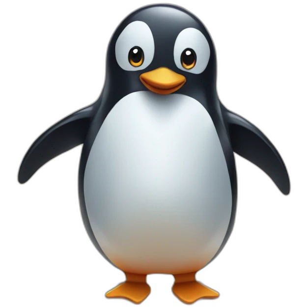 penguin at the beach emoji