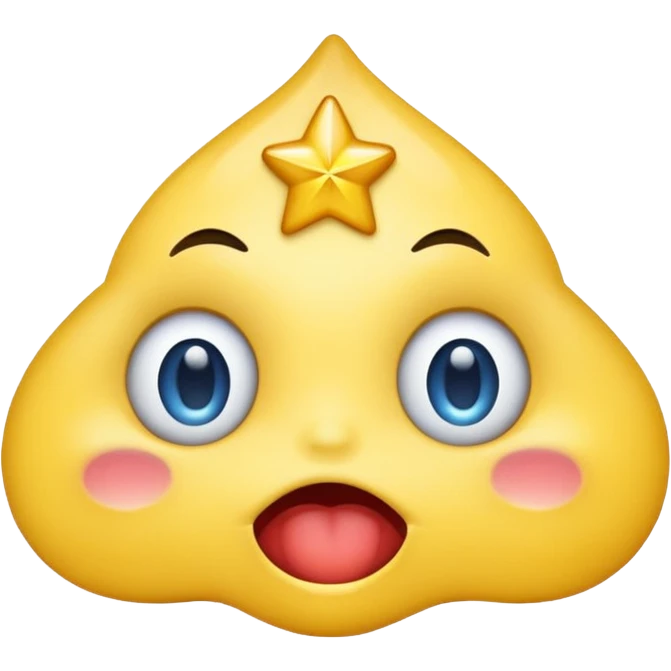A emoji drooling with star eyes emoji