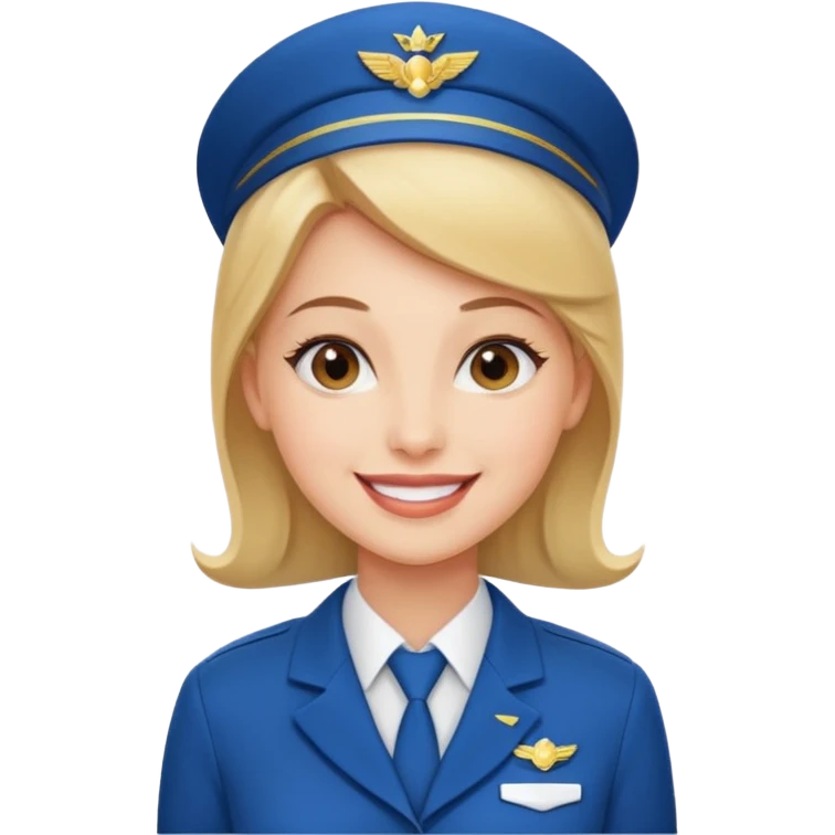 Stewardess (cabin crew) emoji