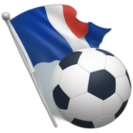 French Flag with a football emoji