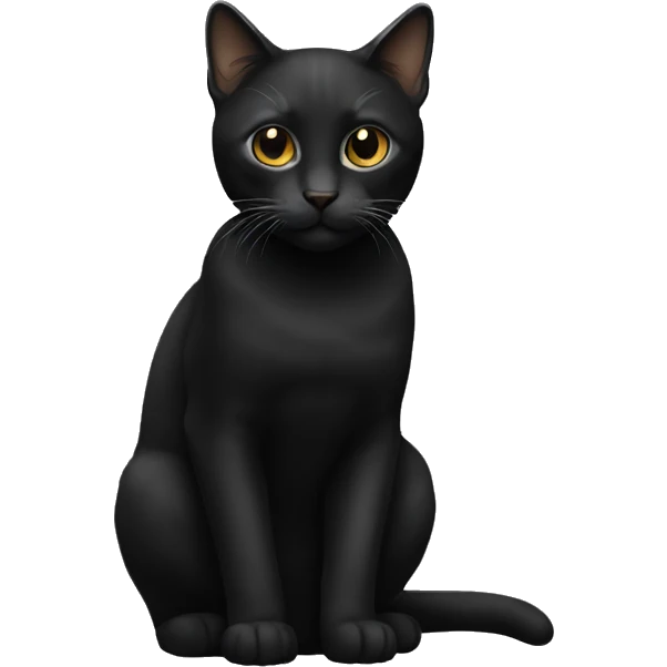Cat black emoji