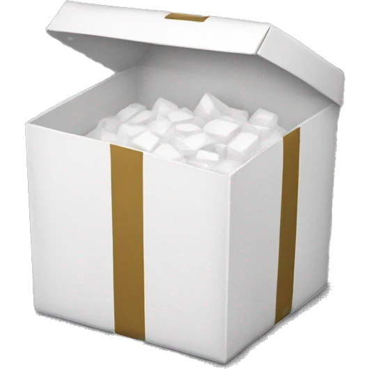 White surprise box emoji