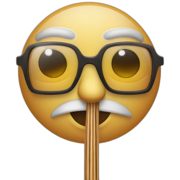 Cane con occhiali da sole emoji