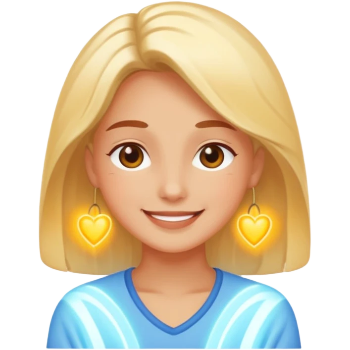 Amor luz y buena vibra emoji