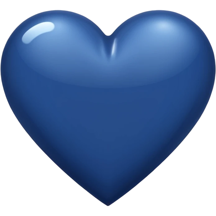 Navy blue heart emoji